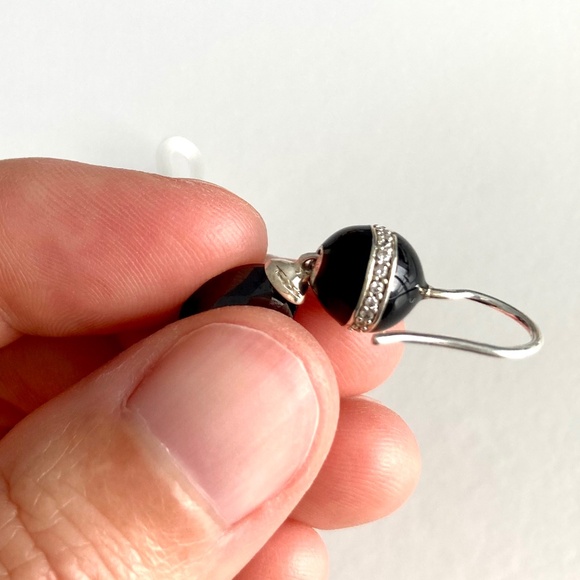 Thomas Sabo Black Pendant Earrings - Picture 5 of 8